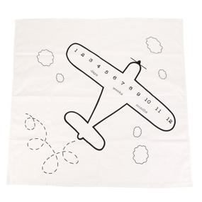 img 2 attached to ✈️ Airplane Baby Blanket – Newborn Monthly Milestone Photo Blanket - Baby Boy Growth Keepsake Photo Blanket & Baby Shower Gifts