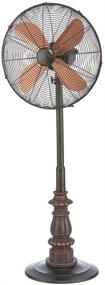 img 2 attached to 🌬️ 16 Inch DecoBREEZE Kipling Pedestal Fan with Adjustable Height, 3 Speed and Oscillating Function