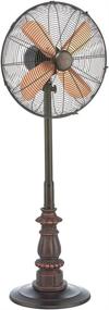 img 3 attached to 🌬️ 16 Inch DecoBREEZE Kipling Pedestal Fan with Adjustable Height, 3 Speed and Oscillating Function