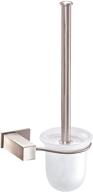 🪠 danze sirius wall mount toilet brush holder in brushed nickel - sleek and functional design logo