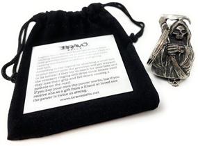 img 2 attached to Lucky Charm for Motorcycle Enthusiasts: Grim Reaper Biker Bell Accessory and Key Chain