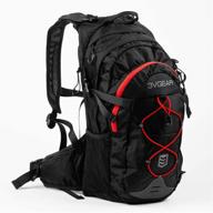 🎒 stay hydrated on-the-go with the 3v gear surge redline hydration backpack and 2l reservoir logo