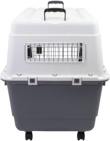 img 2 attached to 🐾 X-Large Gray Chesapeake Bay Rolling Airline Pet Crate - Heavy-Duty, 18 x 10 x 1.5 inches