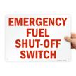 emergency shut off switch smartsign aluminum logo