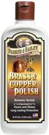 💎 parker & bailey brass and copper polish – ideal for jewelry, antiques, and instruments – 8oz (8 ounces) – premium quality, white formula logo