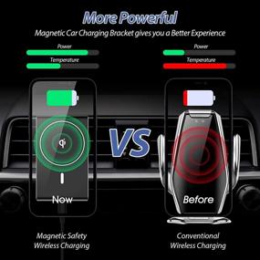 img 2 attached to Magnetic Car Charger for iPhone 12/12 Pro/12 mini/12 Pro Max - Hohosb Mag-Safe Wireless Car Charger with Magnetic Attachment and Alignment, Air Vent Car Mount with QC3.0/PD Adapter