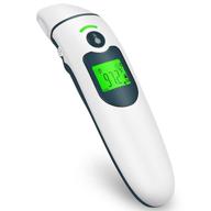 🌡️ infrared thermometer for adults, forehead and ear thermometer for fever, digital thermometer with fever alarm for babies, children, adults logo