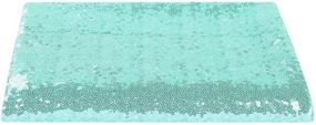 img 2 attached to Stunning Aqua Blue Sequin Backdrop Curtain Set - Perfect for Party Photography and Decoration (2FT x 8FT 2PCS)