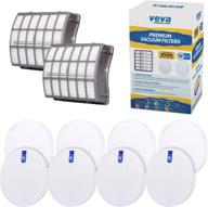 veva complete premium vacuum filter set for shark navigator rotator professional upright model nv70, nv71, nv80 & more - 10 pieces total логотип