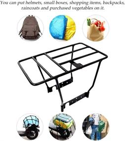 img 2 attached to 🛴 Enhanced EMVANV Electric Scooter Rear Shelf: Durable Iron Cargo Rack for Xiaomi M365 1s Pro - Essential Electric Scooter Accessories