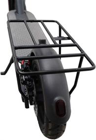 img 3 attached to 🛴 Enhanced EMVANV Electric Scooter Rear Shelf: Durable Iron Cargo Rack for Xiaomi M365 1s Pro - Essential Electric Scooter Accessories