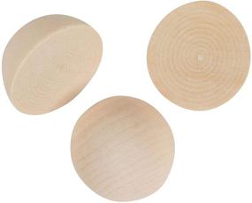 img 1 attached to Juvale 30 Pack Split Wood Balls: 1.5 Inch Half Spheres for Kids Crafts & Art Supplies