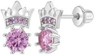 серьги princess crown earrings из стерлингового серебра логотип