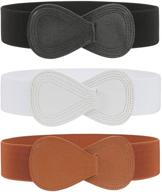 👖 stretchy waistband elastic interlock 8 shaped women's accessories for improved comfort and style logo