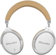bluedio f2 wireless bluetooth headphones over-ear with active noise cancelling and mic (white) logo