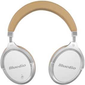 img 4 attached to Bluedio F2 Wireless Bluetooth Headphones Over-Ear with Active Noise Cancelling and Mic (White)