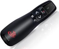 🔴 red star tec pr-819 wireless presentation remote clicker: enhanced control for powerpoint and keynote (black, 1 pack) logo