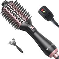 🔥 one step hair dryer brush & volumizer with negative ions - wavytalk blow dryer brush, hair dryer styler for women with clean claw, alci plug, and rose gold color logo