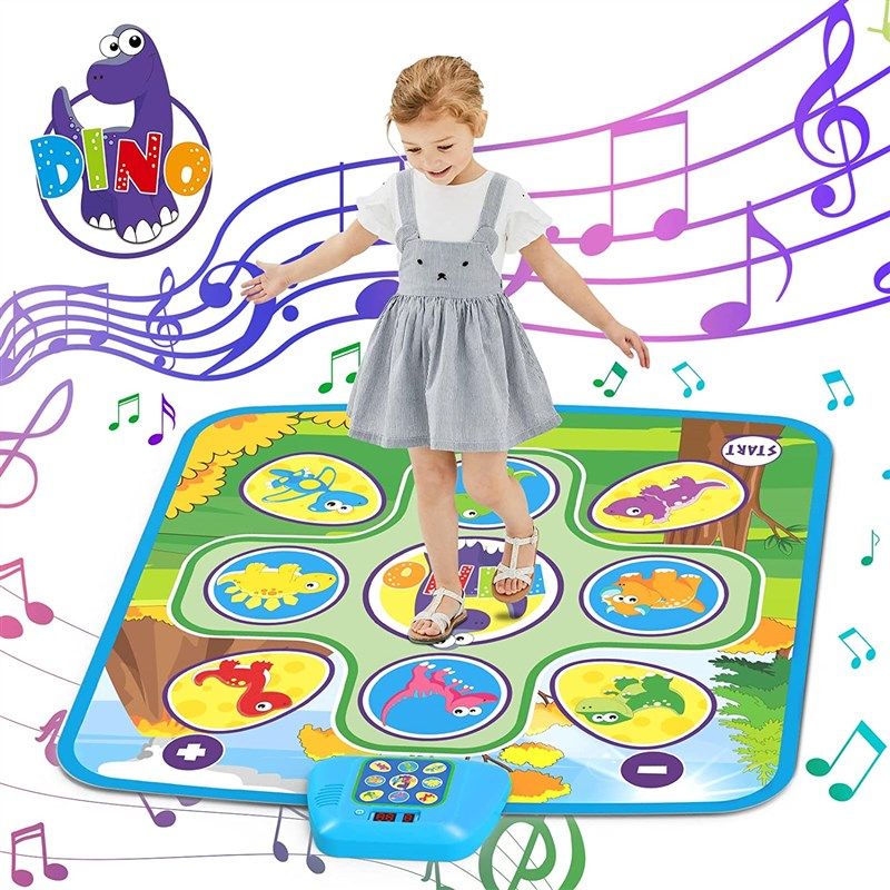 electronic musical dancing dinosaur built 로고