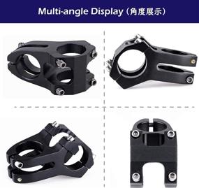 img 1 attached to 🚴 Azarxis 31.8mm Short Bike Stem with Adjustable Length (60mm, 70mm, 80mm, 90mm) and 0-7 Degree Angle for Mountain Bike, Road Bike, MTB, BMX, Fixie Gear, Cycling