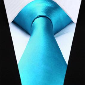 img 2 attached to Classic Necktie Pocket Square HISDERN Men's Accessories in Ties, Cummerbunds & Pocket Squares