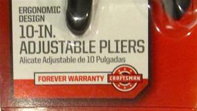 img 2 attached to Craftsman 9 45430 10 Inch Adjustable Pliers
