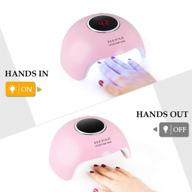 nail gel polish lamp, 36w 15 led uv led nail dryer with 3 timer settings, professional nail art tools featuring automatic sensor, lcd display, memory & pause timer function logo