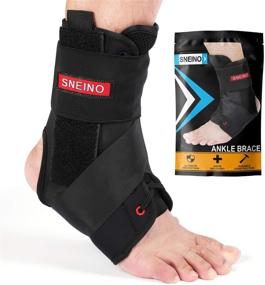 img 4 attached to 🏐 SNEINO Men's Ankle Sprained Stabilizer for Volleyball - Enhanced Support and Protection