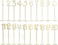 🔢 lepohome 20pcs wooden table numbers, 1 to 20 - sturdy base for wedding, party, and home decoration logo