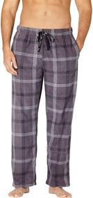 img 1 attached to 🏠 Stay Cozy and Stylish with Intimo Mens Microfleece Plaid Lounge Men's Clothing