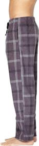 img 2 attached to 🏠 Stay Cozy and Stylish with Intimo Mens Microfleece Plaid Lounge Men's Clothing