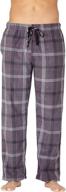 🏠 stay cozy and stylish with intimo mens microfleece plaid lounge men's clothing logo