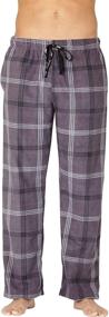 img 4 attached to 🏠 Stay Cozy and Stylish with Intimo Mens Microfleece Plaid Lounge Men's Clothing