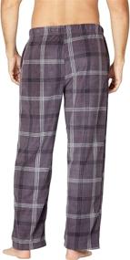 img 3 attached to 🏠 Stay Cozy and Stylish with Intimo Mens Microfleece Plaid Lounge Men's Clothing