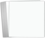 📄 hamilco white cardstock scrapbook paper 12x12 - heavy duty 100lb cover - pack of 25 logo