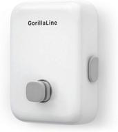 🐵 gorillaline – indoor outdoor retractable clothesline: heavy duty clothes drying laundry line, wall mounted, retracting hanging clothing drying rack with lock to prevent sagging logo