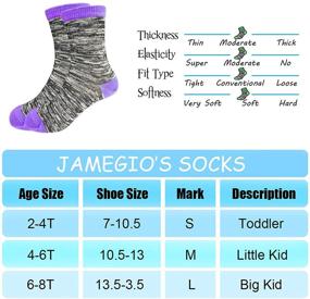 img 3 attached to Jamegio Fashion Cotton Socks: Soft Crew Socks 🧦 for Boys & Girls - 12 Pairs (2-8 Years)