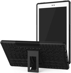 img 4 attached to 📱 ROISKIN Armor Rugged Dual Layer Kickstand Case Cover for 10.1 inch 9th/7th Gen Tablet