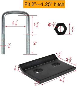 img 3 attached to WOFTD Hitch Tightener: Reduce Movement for 1.25" and 2" Hitches, Easy Installation, Rust-Free Heavy Duty, Anti-Rattle - Ideal for Hitch Trays and Cargo Carriers