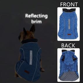 img 2 attached to Pethiy Small Dog Winter Coat - Waterproof & Windproof Reversible Vest for Cold Weather - Warm Dog Outfit