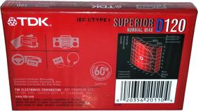 img 1 attached to 🎧 TDK Superior Normal Bias D120 IEC I / Type I Everyday Recording Audio Cassette Tapes - Pack of 5 by TDK
