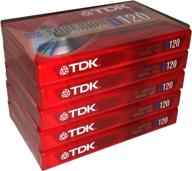 🎧 tdk superior normal bias d120 iec i / type i everyday recording audio cassette tapes - pack of 5 by tdk logo