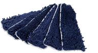 🧹 pack of 6 ltwhome 18 inch washable chenille microfiber coral flat mop pad refills, ideal for efficient cleaning logo