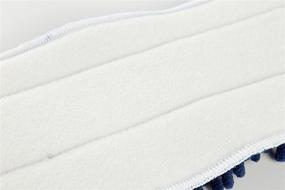 img 2 attached to 🧹 Pack of 6 LTWHOME 18 Inch Washable Chenille Microfiber Coral Flat Mop Pad Refills, Ideal for Efficient Cleaning