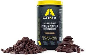 img 4 attached to 🍫 Arma Sport Reload - Grass Fed Whey Protein Powder - 25g per Scoop - with MCT Oil, Curcugreen & Bioperine (Deep Chocolate, 16 Servings)