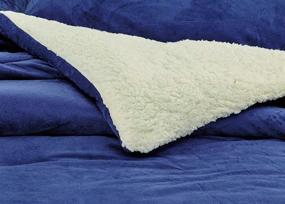img 2 attached to GrandLinen Micromink Comforter Borrego Backing Bedding