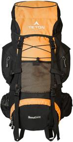 img 4 attached to 🎒 TETON Sports Scout 3400 Internal Frame Backpack: Ultimate Outdoor Gear for Backpacking, Hiking, and Camping; Eye-Catching Mecca Orange color