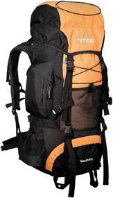 img 3 attached to 🎒 TETON Sports Scout 3400 Internal Frame Backpack: Ultimate Outdoor Gear for Backpacking, Hiking, and Camping; Eye-Catching Mecca Orange color