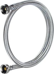 img 2 attached to 🚿 Certified Appliance Accessories Washing Machine Hoses (2 Pack) - Hot & Cold Water Supply Lines - 5 Feet - Premium Braided Stainless Steel - PVC Core (WM60SS2PK)