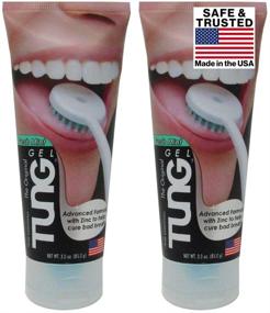 img 4 attached to 👅 Peak Essentials: The Original Tung Gel Tongue Cleaner – Premium Odor Eliminator for Fresh Breath – BPA Free, Made in America (2 Count)